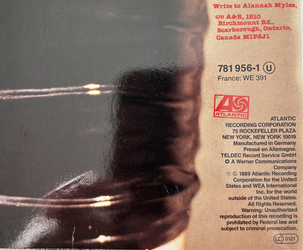 Alannah Myles : Alannah Myles (LP, Album)