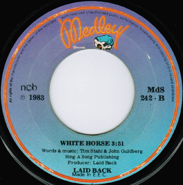 Laid Back : Elevator Boy / White Horse - Single Versions (7", Single)