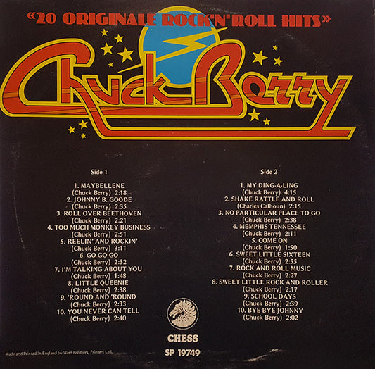 Chuck Berry - 20 Originale Rock'N' Roll Hits (LP) (Very Good Plus (VG+)) - Skanderborg Vinyl