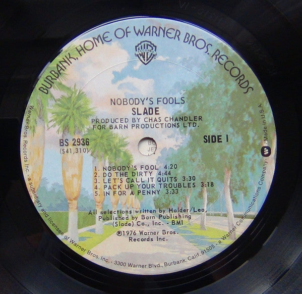 Slade : Nobody's Fools (LP, Album, Pit)