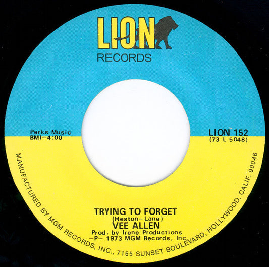 Vee Allen : Love Is All Around Me / Trying To Forget (7")
