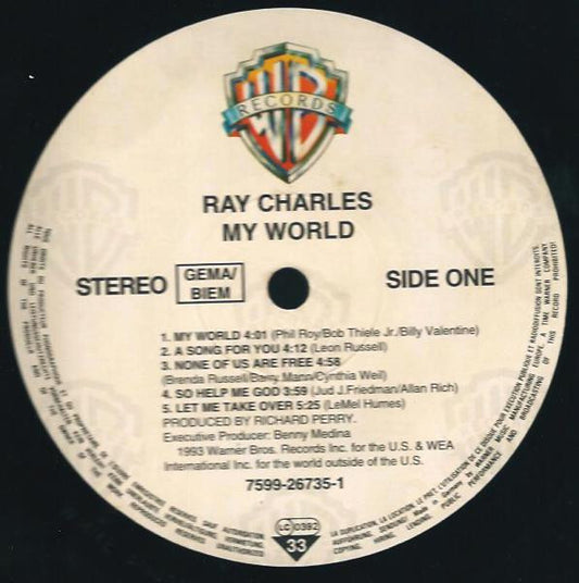 Ray Charles : My World (LP, Album)