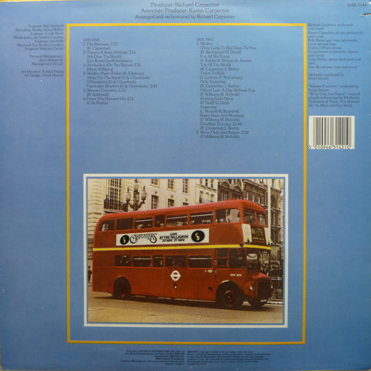 Carpenters - Live At The Palladium (LP) (Very Good Plus (VG+)) - Skanderborg Vinyl