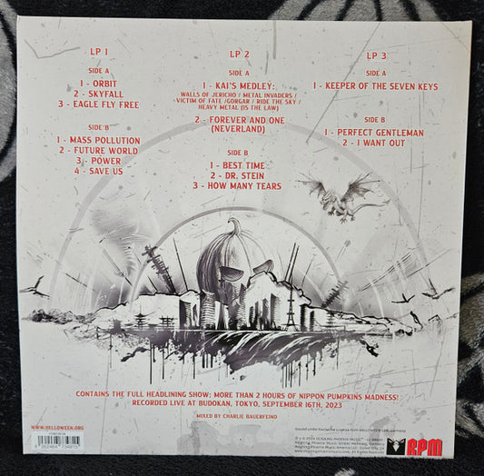 Helloween : Live At Budokan (3xLP, Album, Ltd, Gol)