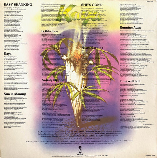 Bob Marley & The Wailers - Kaya (LP) (Very Good (VG)) - Skanderborg Vinyl