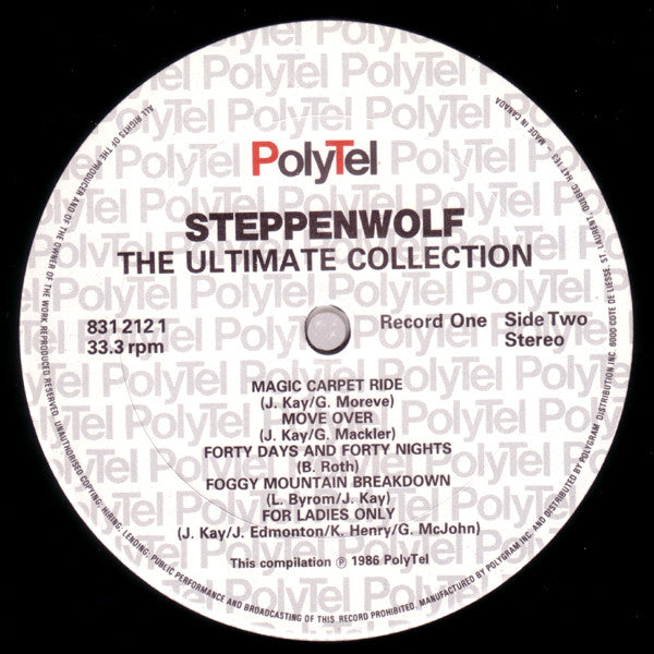 Steppenwolf : The Ultimate Collection (2xLP, Comp)