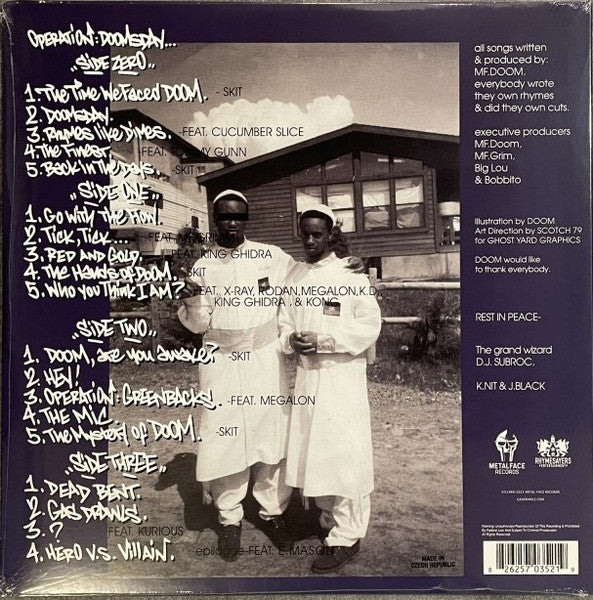 MF Doom : Operation: Doomsday (2xLP, Album, RE, RM)