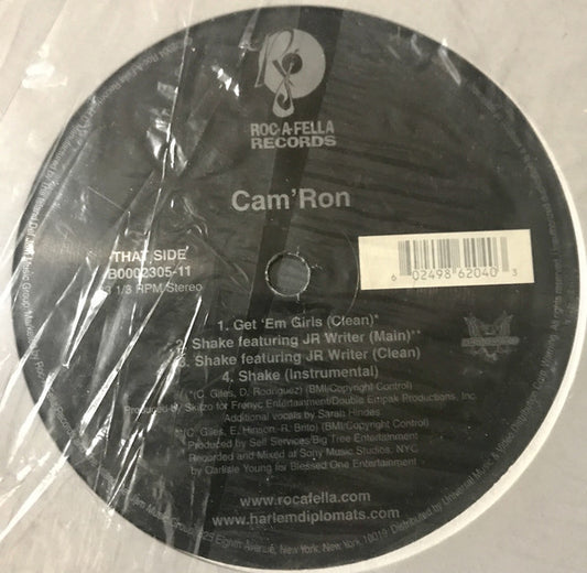 Cam'ron - Hey Lady / Get 'Em Girls / Shake (12") (Very Good Plus (VG+)) - Skanderborg Vinyl