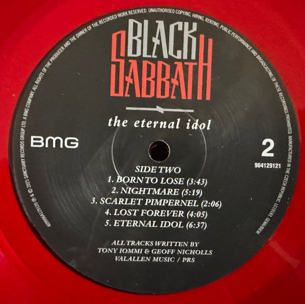 Black Sabbath : The Eternal Idol (LP, Album, RSD, RE, RM, Tra)