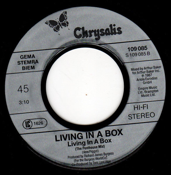 Living In A Box : Living In A Box (7", Single, Sid)