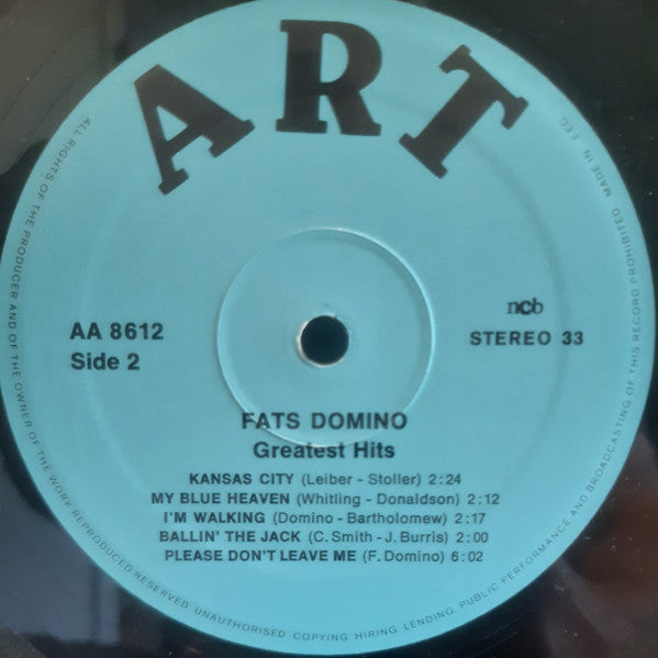 Fats Domino : Greatest Hits (LP, Comp, RE)