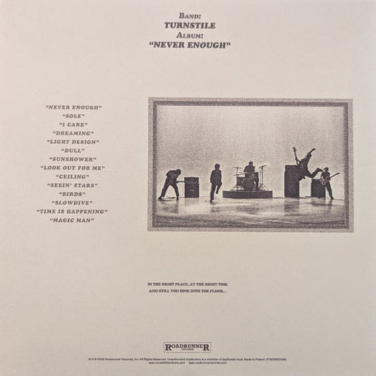 Turnstile (2) : Never Enough (LP, Album, Ltd, Per)