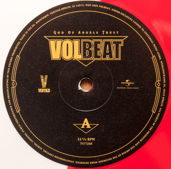 Volbeat : God Of Angels Trust (LP, Ltd, Red)