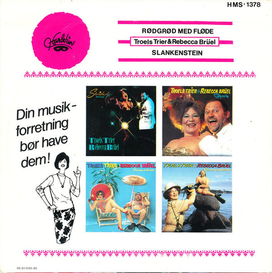 Troels Trier & Rebecca Brüel : Rødgrød Med Fløde / Slankenstein (7", Single)