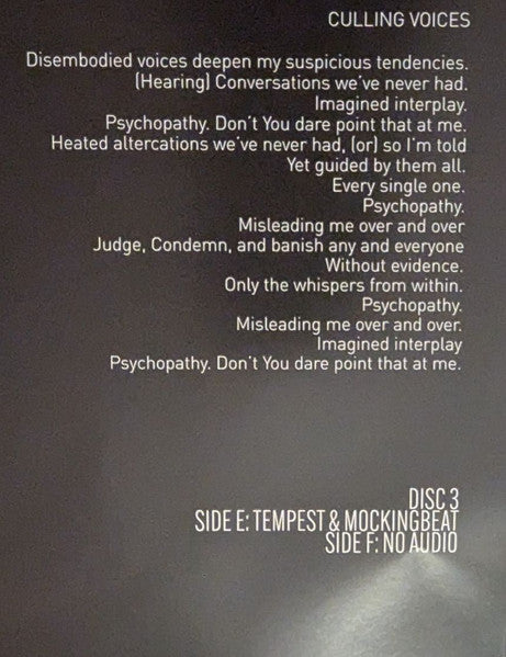 Tool (2) : Fear Inoculum (2xLP, RP + LP, S/Sided, RP + Album, RP)