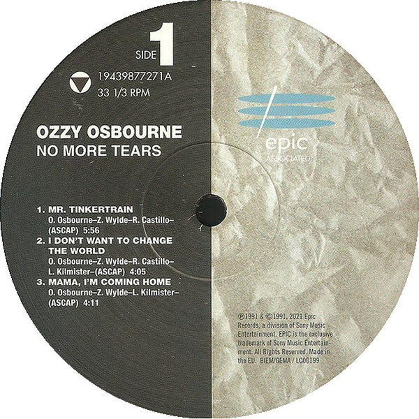 Ozzy Osbourne : No More Tears (2xLP, RE, 180)
