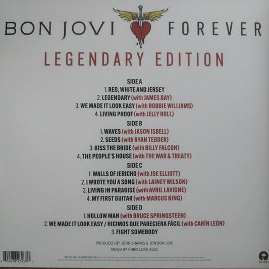 Bon Jovi : Forever: Legendary Edition (2xLP, Bon)
