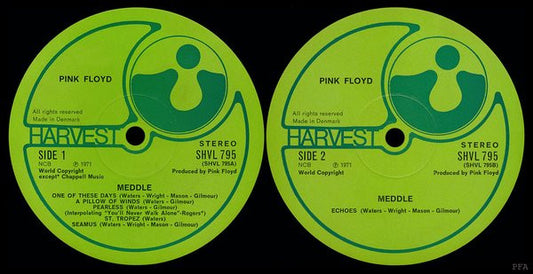 Pink Floyd : Meddle (LP, Album, Gat)