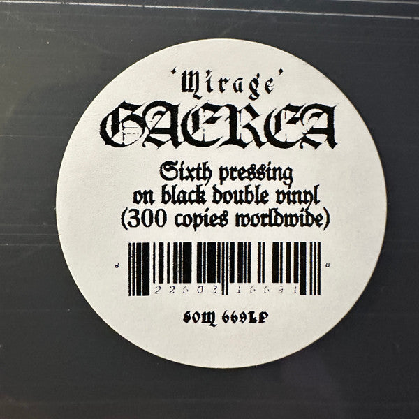 Gaerea : Mirage (2xLP, Album, Ltd, RE, RP)
