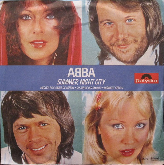 ABBA - Summer Night City (7") (Very Good Plus (VG+)) - Skanderborg Vinyl