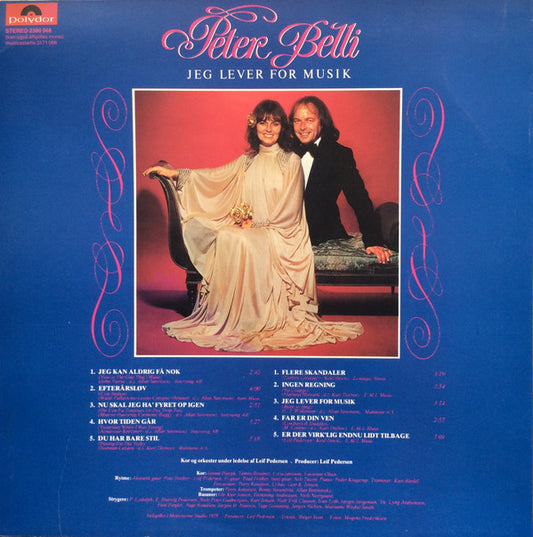 Peter Belli : Jeg Lever For Musik (LP, Album)