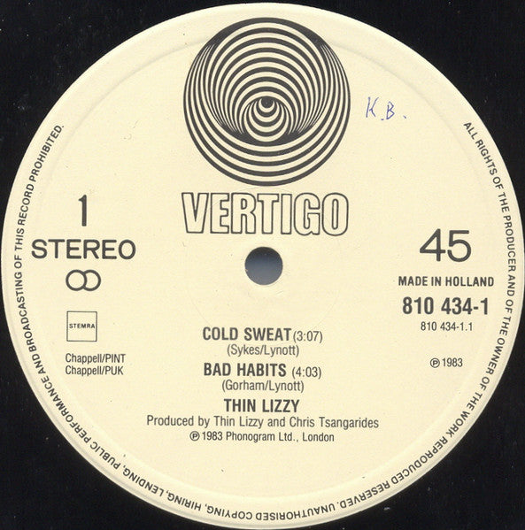 Thin Lizzy : Cold Sweat (12", Single)