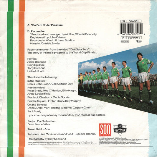 Republic Of Ireland Football Squad : Put 'em Under Pressure (7", Single)