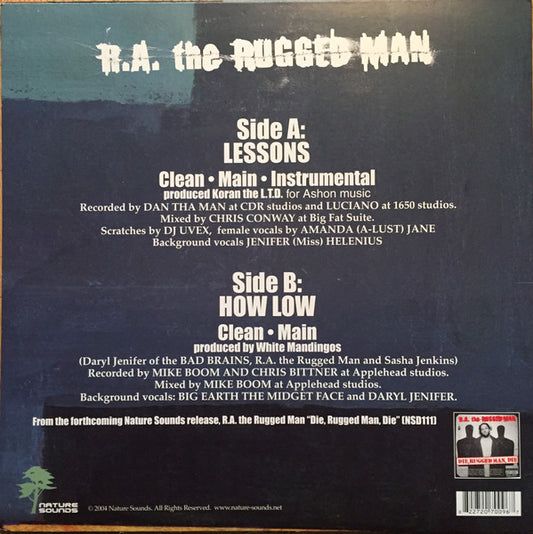 R.A. The Rugged Man : Lessons / How Low (12")