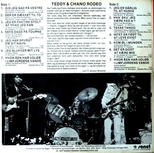 Teddy & Chano Rodeo : Teddy & Chano Rodeo (LP, Album)