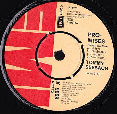 Tommy Seebach : Promises (7", Single)