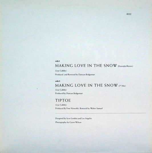 Miss B. Haven : Making Love In The Snow (12", Maxi)