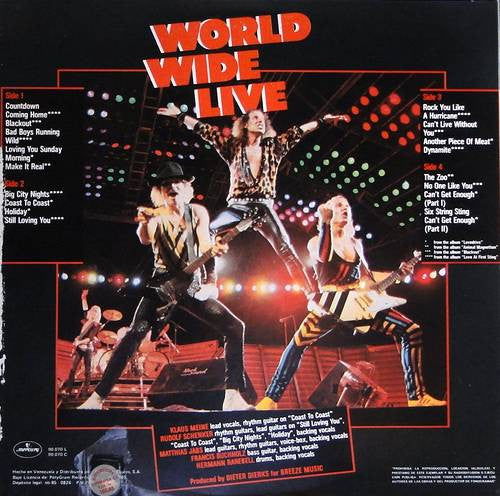 Scorpions : World Wide Live (2xLP, Album)