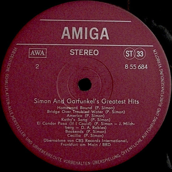 Simon & Garfunkel : Simon And Garfunkel's Greatest Hits (LP, Comp, Red)