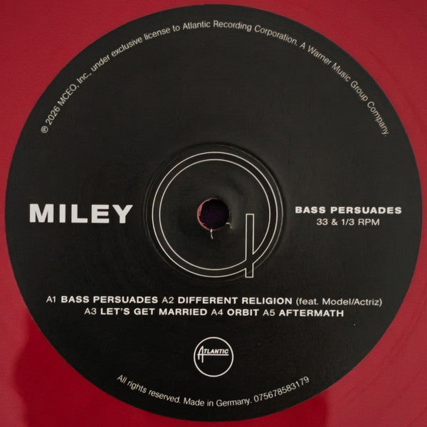 Miley* : Bass Persuades (LP, Album, Lip)