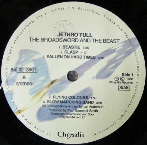 Jethro Tull : The Broadsword And The Beast (LP, Album, RE)