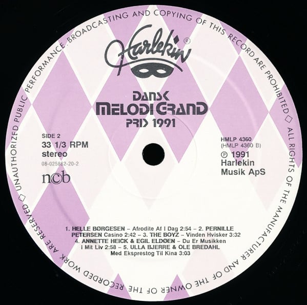 Various : Dansk Melodi Grand Prix '91 (LP, Album)