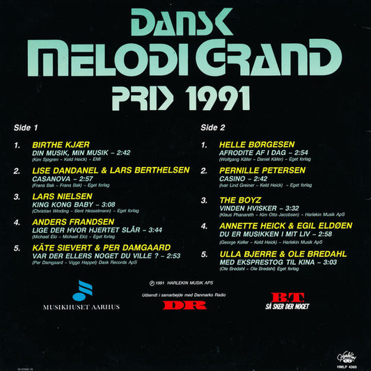 Various : Dansk Melodi Grand Prix '91 (LP, Album)