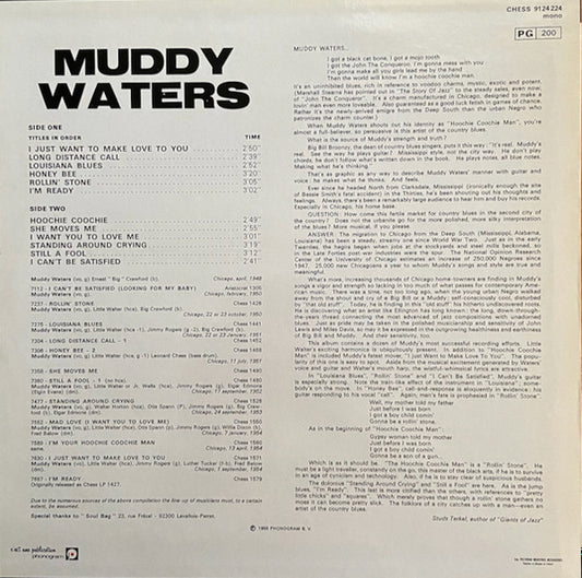 Muddy Waters : The Best Of Muddy Waters (LP, Comp, Mono, RE)