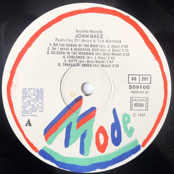 Joan Baez : Joan Baez (LP, Comp)