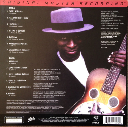 Keb' Mo' : Keb' Mo' (LP, Album, Ltd, Num, RE, RM, S/Edition, 180)