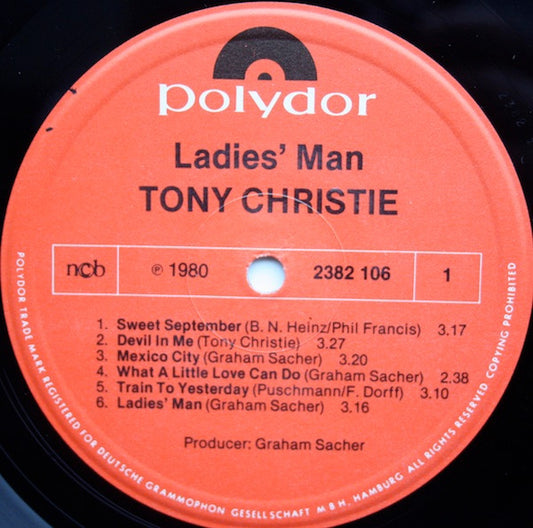 Tony Christie : Ladies' Man (LP, Album)