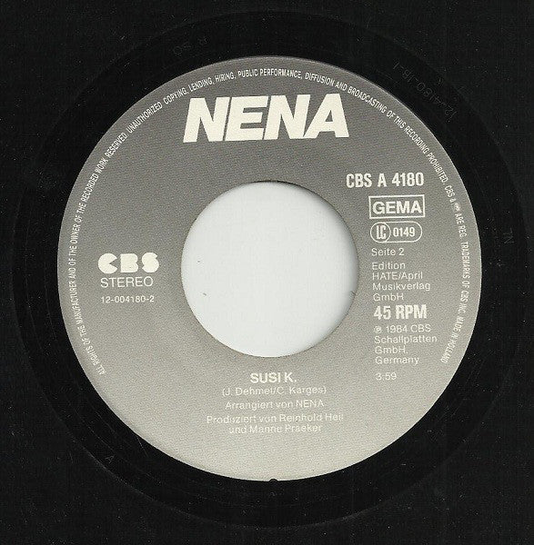 Nena : Rette Mich (7", Single)