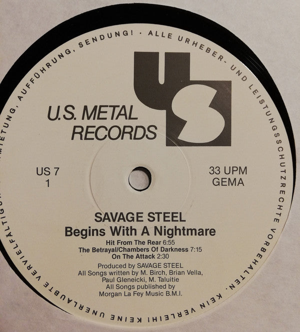 Savage Steel : Begins With A Nightmare (LP, Album)