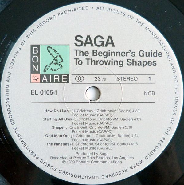 Saga (3) : The Beginner's Guide To Throwing Shapes (LP, Album)
