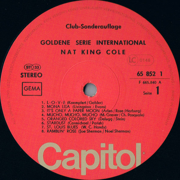 Nat King Cole : Nat King Cole (LP, Comp, Club)