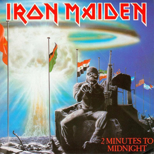 Iron Maiden : 2 Minutes To Midnight (7", Single, Sil)