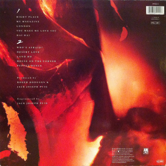 Roger Hodgson : Hai Hai (LP, Album)