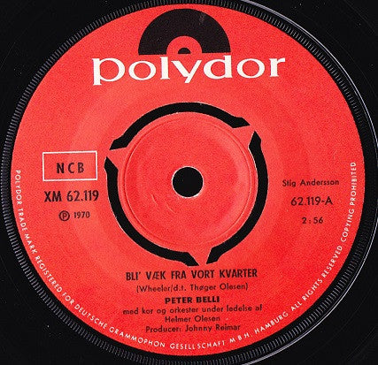 Peter Belli : Bli' Væk Fra Vort Kvarter / Blækspruttehaven (7", Single)