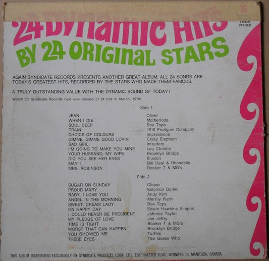 Various : 24 Dynamic Hits (LP, Comp)