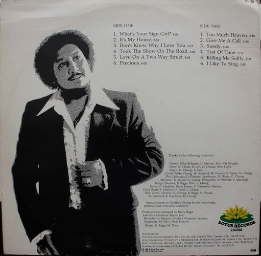 Barry Biggs - What's Your Sign? (LP) (Very Good Plus (VG+)) - Skanderborg Vinyl